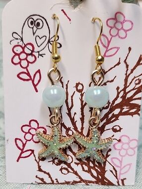 Pale Blue Dangle Earrings!